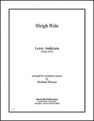 Sleigh Ride SATB Sax Quartet cover